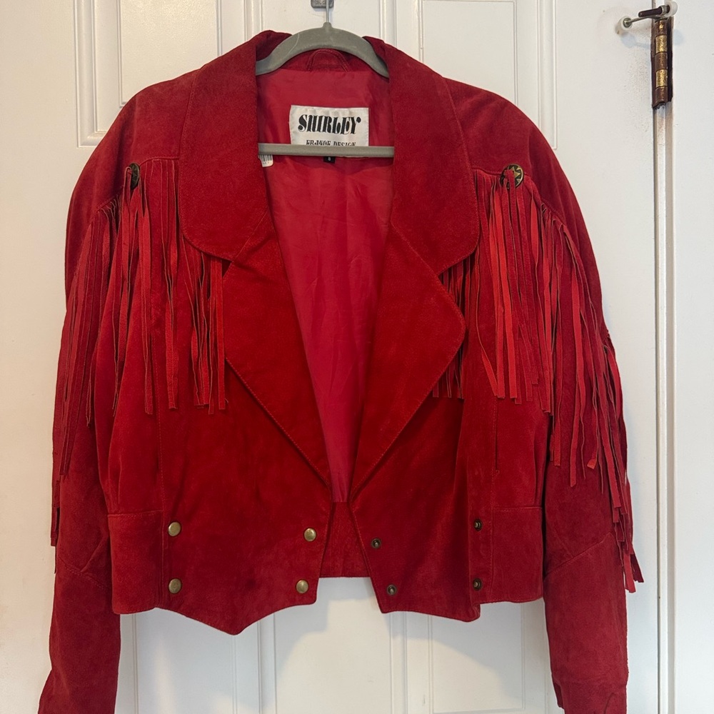 Vintage Fringe Suede Cropped Jacket - Picture 4 of 6